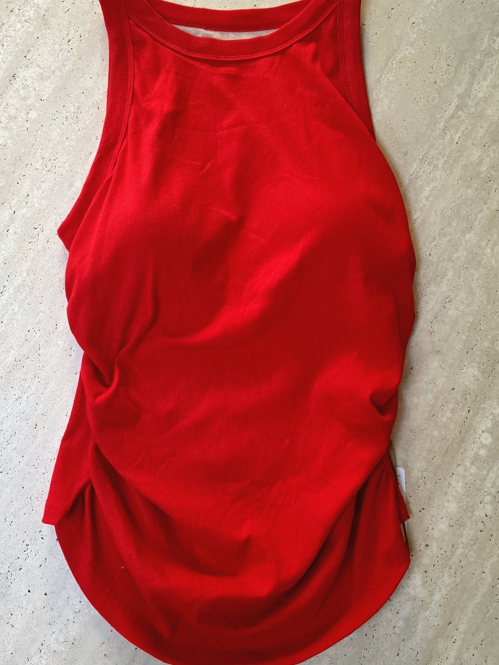 NWT OGL Red Ribbed Racerback Tank Top - Picture 2 of 7